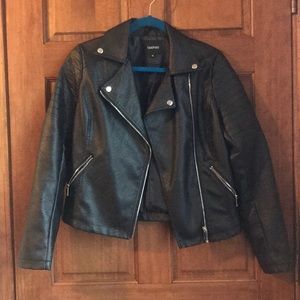 Faux leather jacket